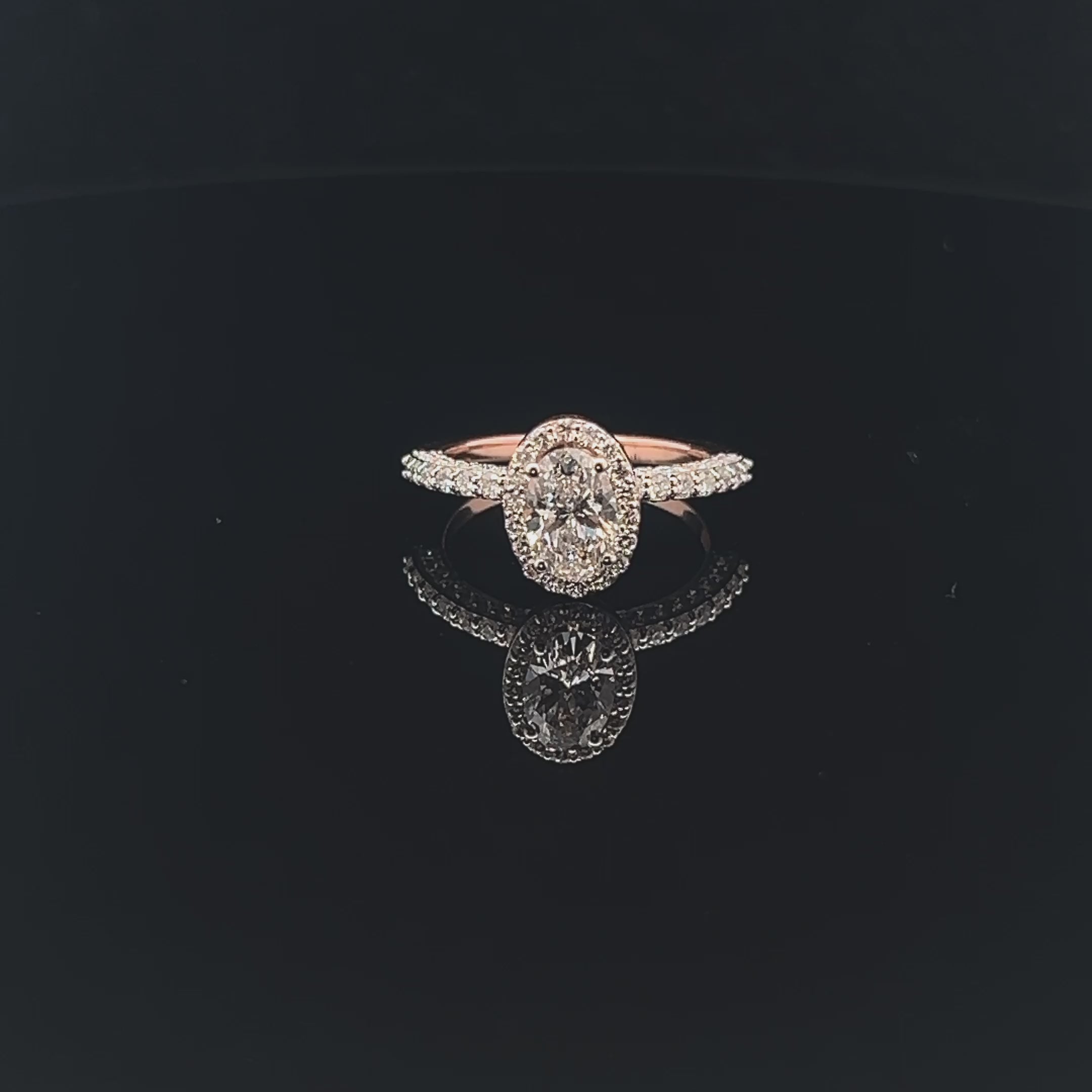 The Halo Effect: 1.0ct Oval Diamond Ring